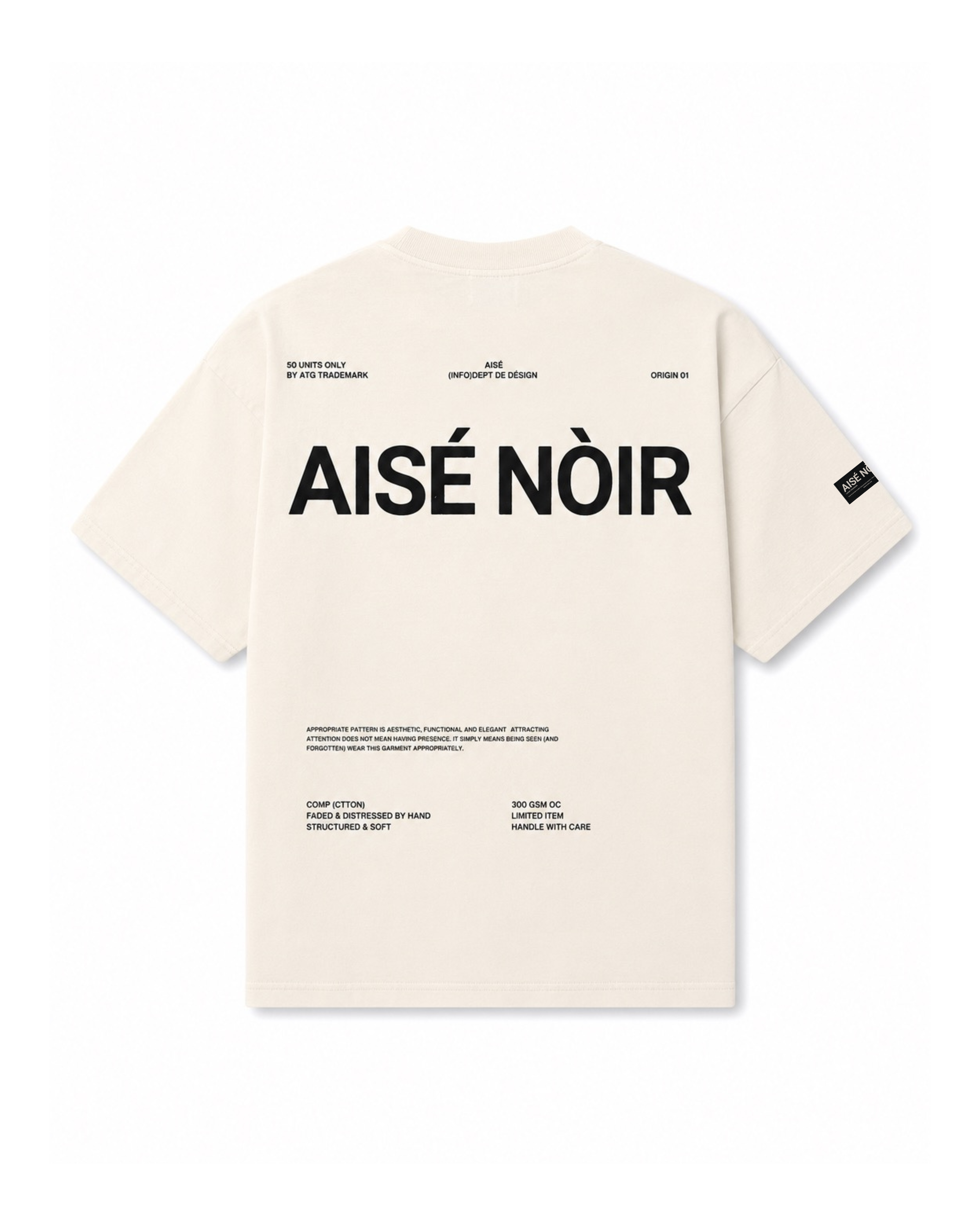 ORIGIN 01 "RAW" T-SHIRT
