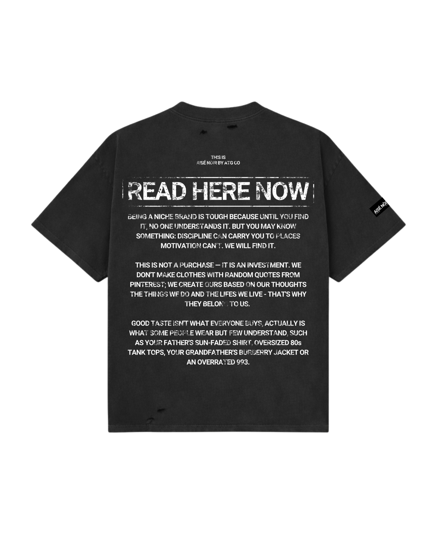ORIGIN 01 "BLACK" T-SHIRT