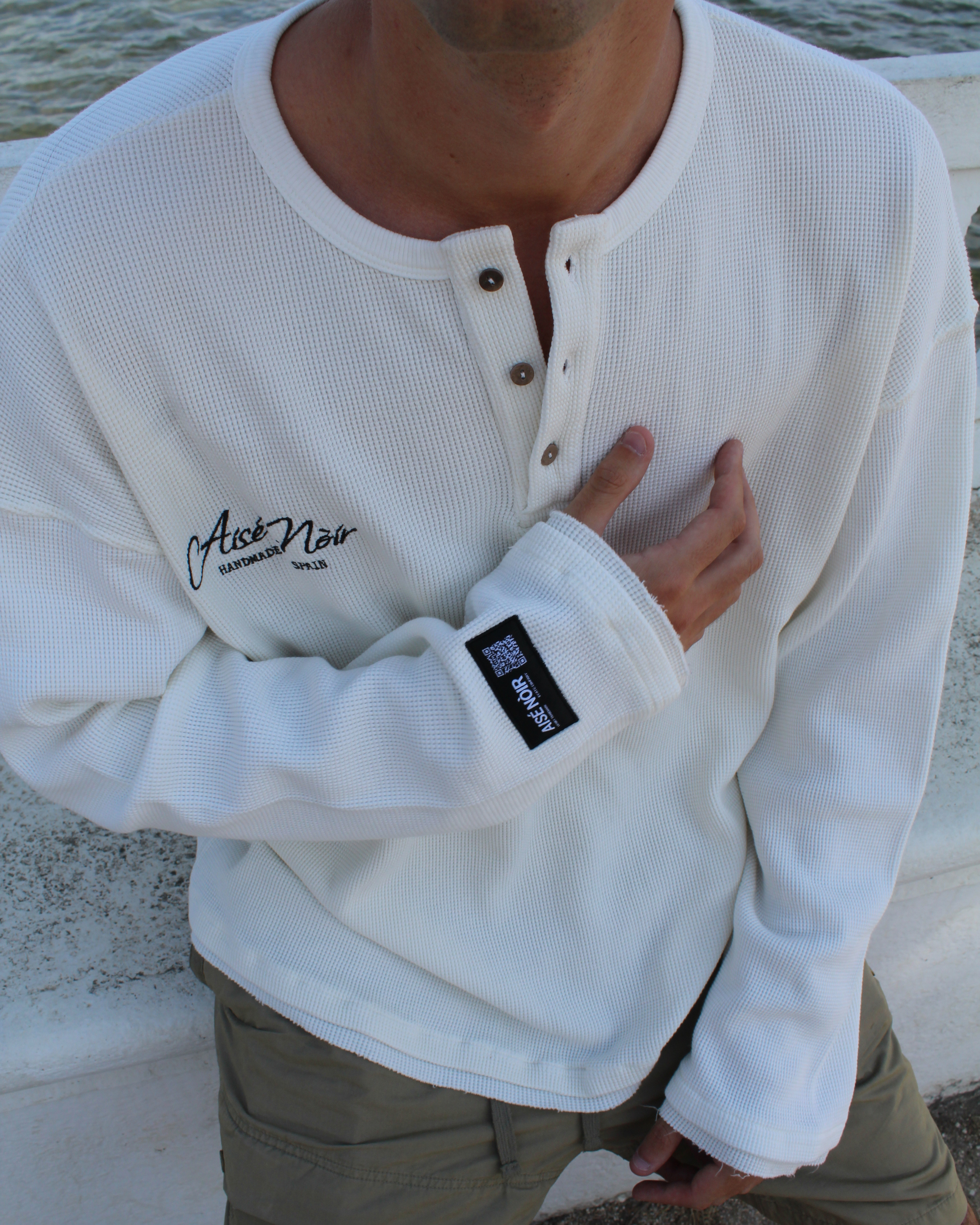 T-BONE MARINA WAFFLE COTTON HENLEY