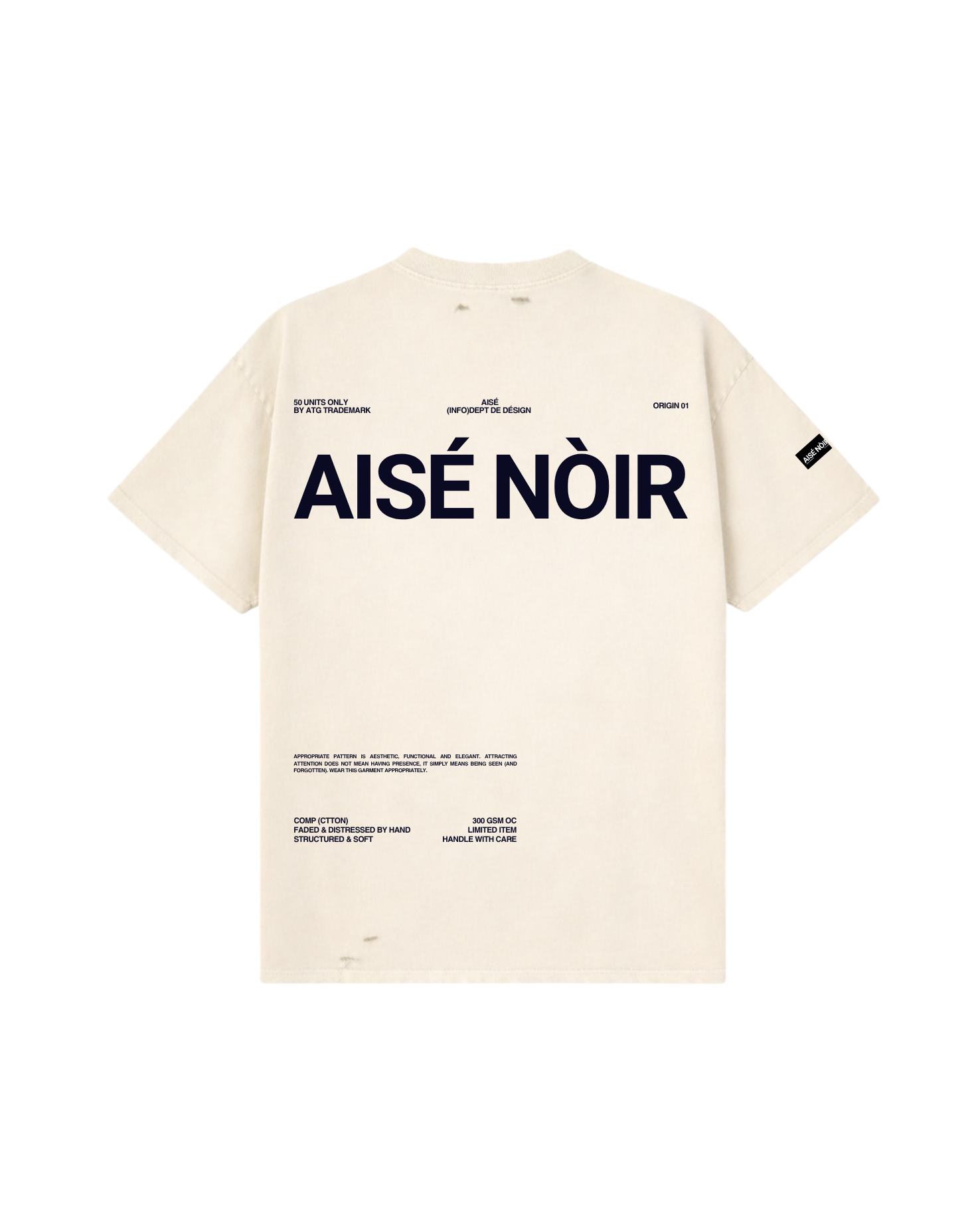 ORIGIN 01 "RAW" T-SHIRT